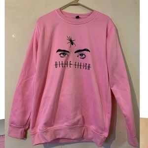 Pink Billie Eilish sweatshirt